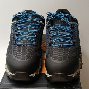 Mens Timberland Pro Black and Blue Steel Toe Shoes Size 10 1/2